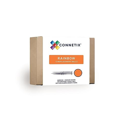 CONNETIX Magnetische Tegels Regenboog Vervangende Kogels, 12 stuks