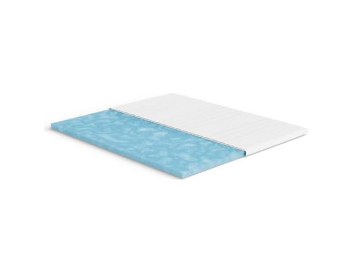 Meisterschlaf Gelschaum Topper 200x220 cm – Weiches Liegegefühl – RG 50 – Oeko-TEX® Standard 100 – Bezug waschbar bei 60°C – ideal bei harten Matratzen – gegen Rückenschmerzen – Made in Germany