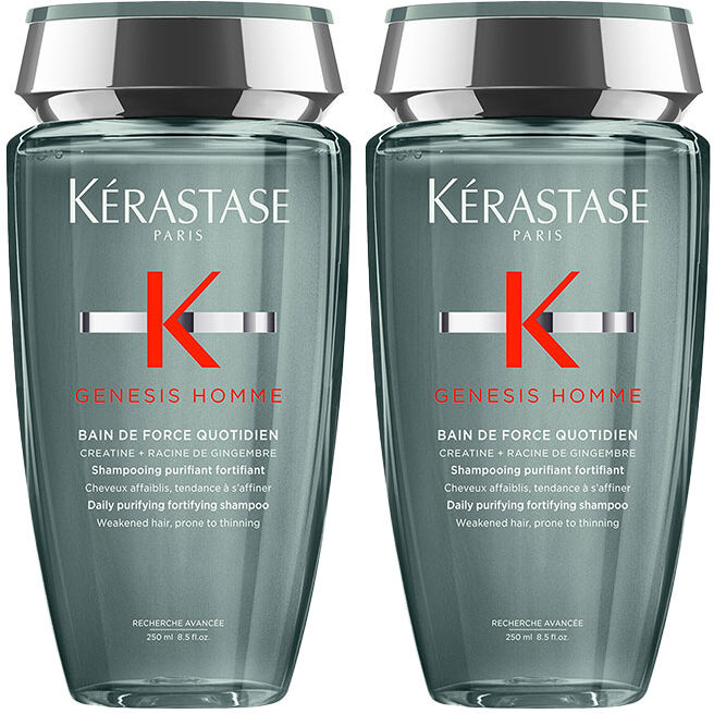 Kérastase Genesis Homme Daily Purifying Fortifying Shampoo 250ml Doub