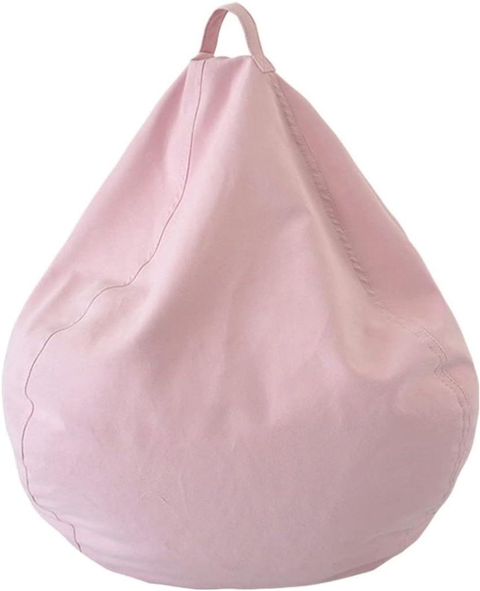 Zitzak stoelhoes van ultra zacht corduroy in roze, 90 x 95 cm