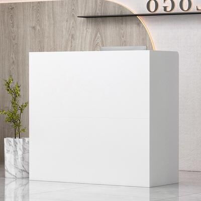 Timechee "47.2"" Reception Desk Counter Lockable Storage Reception Table Working"