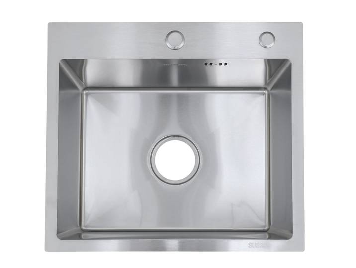 Faizee Home Edelstahlspüle Faizee Home Future Edelstahlspüle Silber 30-50 cm mit Zubehör, Genial Armatur