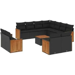 vidaXL, Gartenlounge, Aspach (Mit Tisch)
