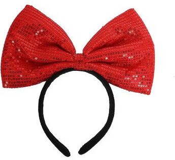 Inspired Living Disney Minnie Mouse Ears Headband Plush Polka Dot Bow Hair Hoop 5