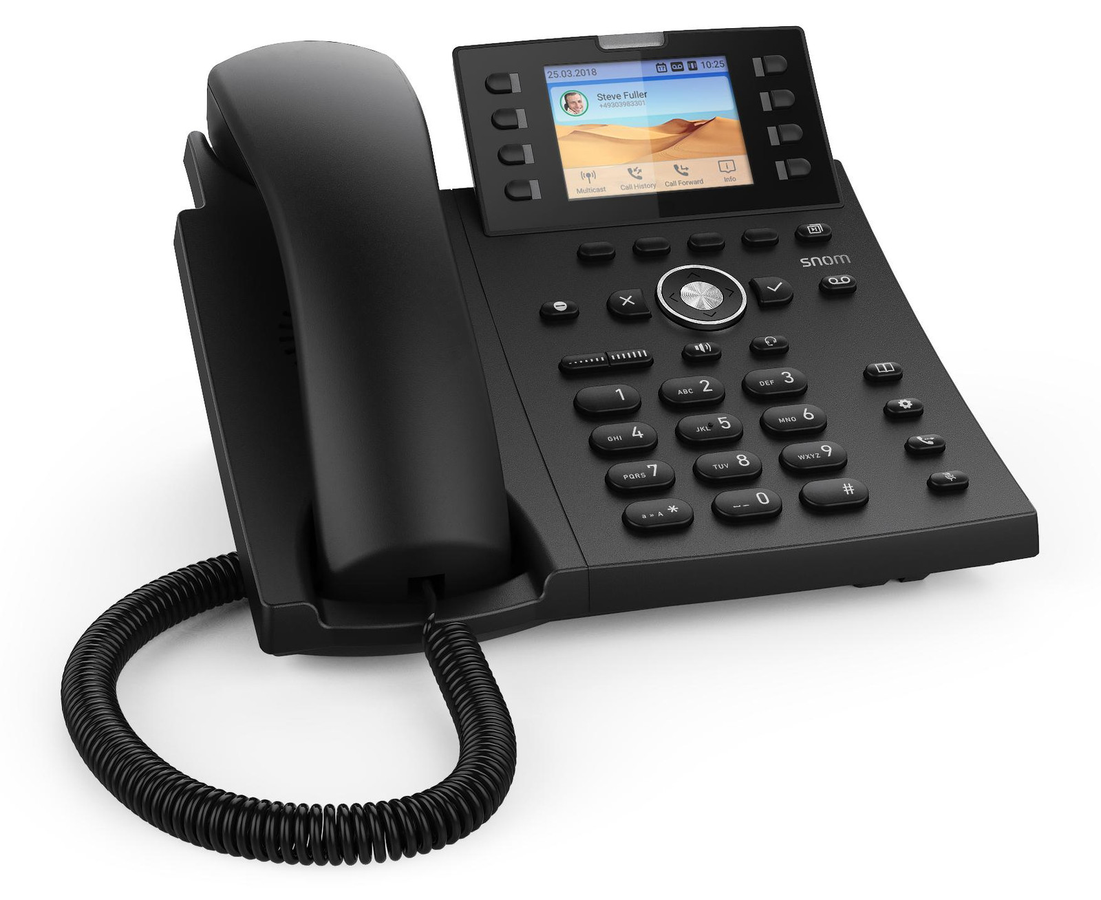 Snom D335 VoIP-telefoon met drievoudige oproepfunctie