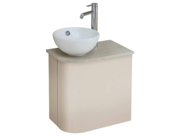 Sadena Waschtischkombi, Kaschmir, Keramik, 50.3 cm, Made in Germany, hängend, Badezimmer, Waschbecken & Armaturen, Waschtische