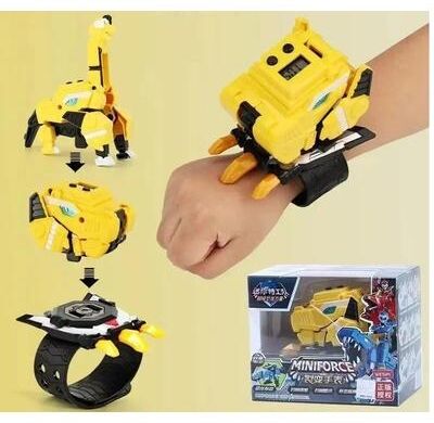 Useful Little Things Transforming Dinosaur Robot Watch Toy c