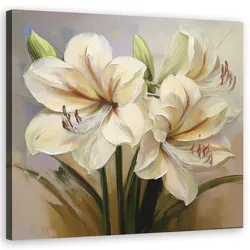 WANDBILD gemalte lilien blume