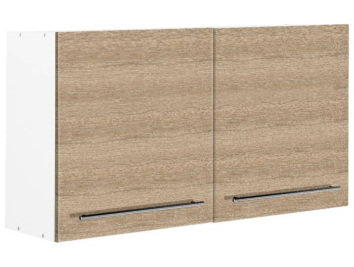 Hängeschrank KOCHSTATION KS-Trient , braun (eichefarben), B:100cm H:57cm T:34cm, Schränke, Hängeschrank, 100 cm breit