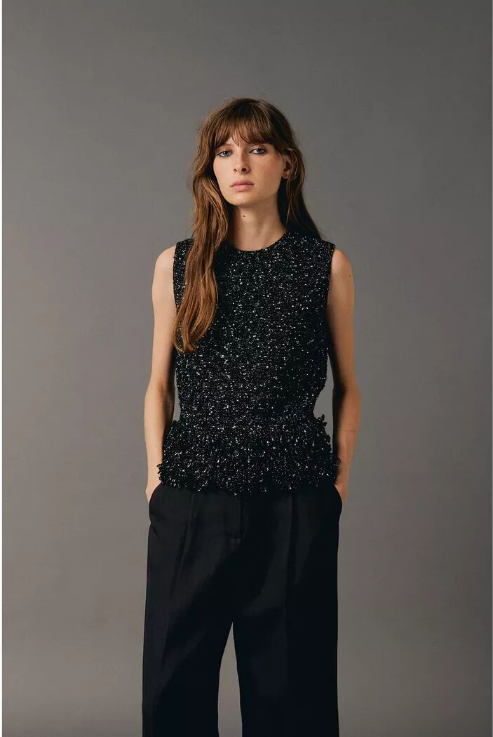 Sfera - Top, für Damen, Black, Größe S
