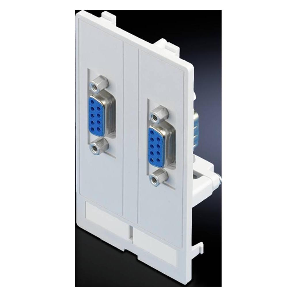 Rittal Schnittstellen-Einsatz 2x SUB-D9 Bu/St 2482500 (2482.500)