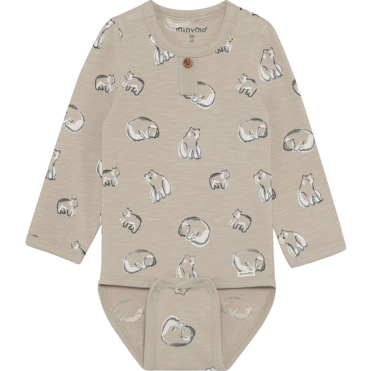Minymo Body LS AOP feather gray (1206) 92 114456-1206-92