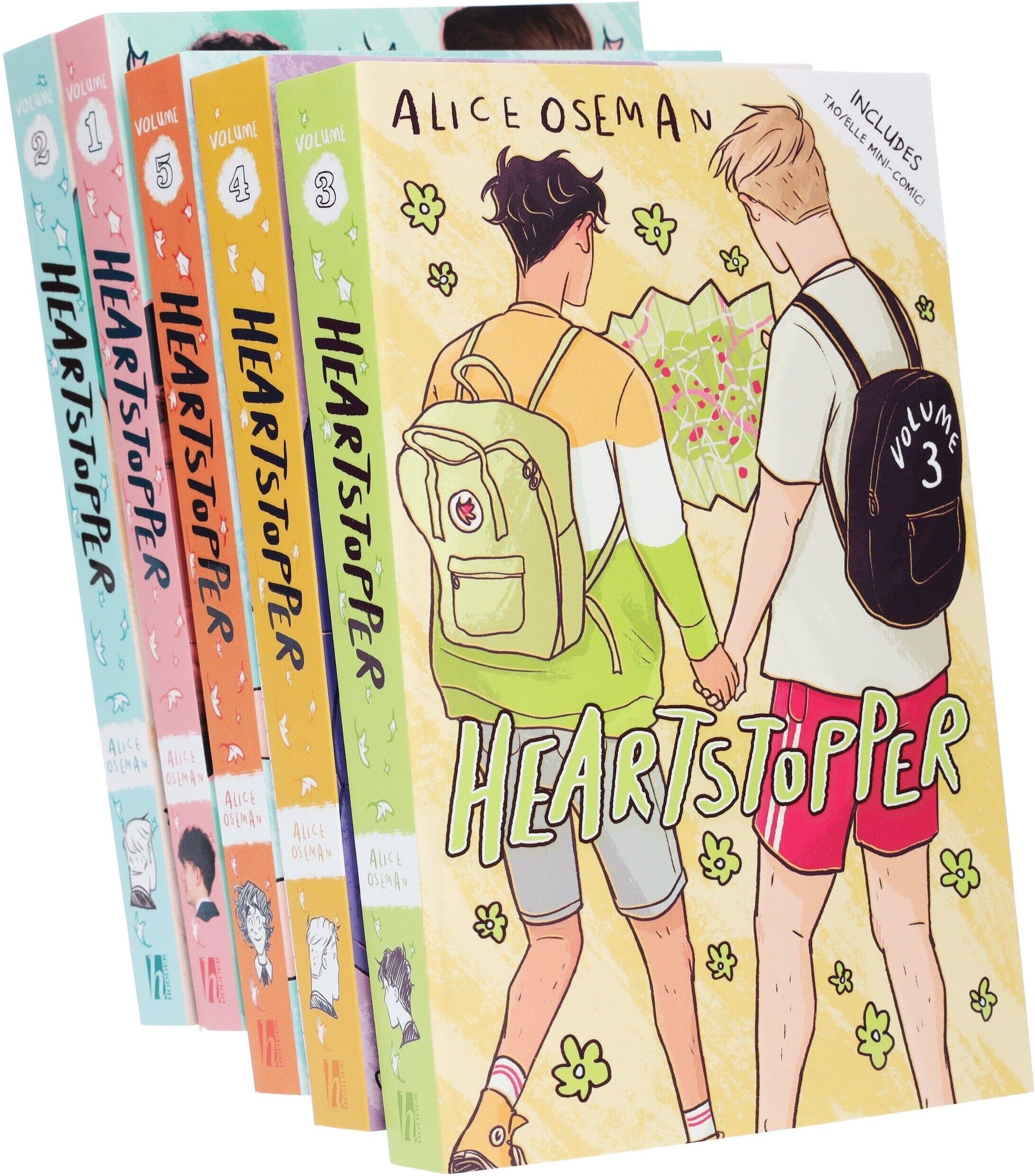 Heartstopper by Alice Oseman: Volumes 1-5 Collection Set - Ages 13+ - Paperback Hodder Children’s Books