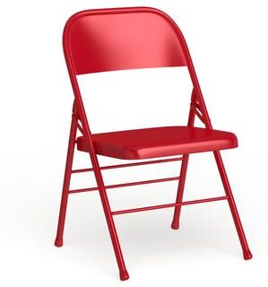 Flash Furniture 2 Pack Triple Braced & Double Hinged Metal Folding Chair