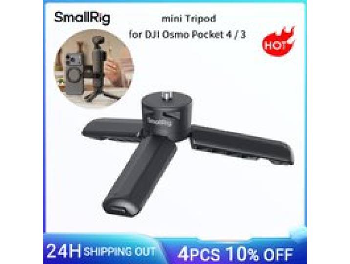 SmallRig Mini Statief voor DJI Osmo Pocket 4 / 3 / Action 6/5 Pro voor Actiecamera's 1/4 -20 Schroef, Draagvermogen 500g/17.6oz 6049