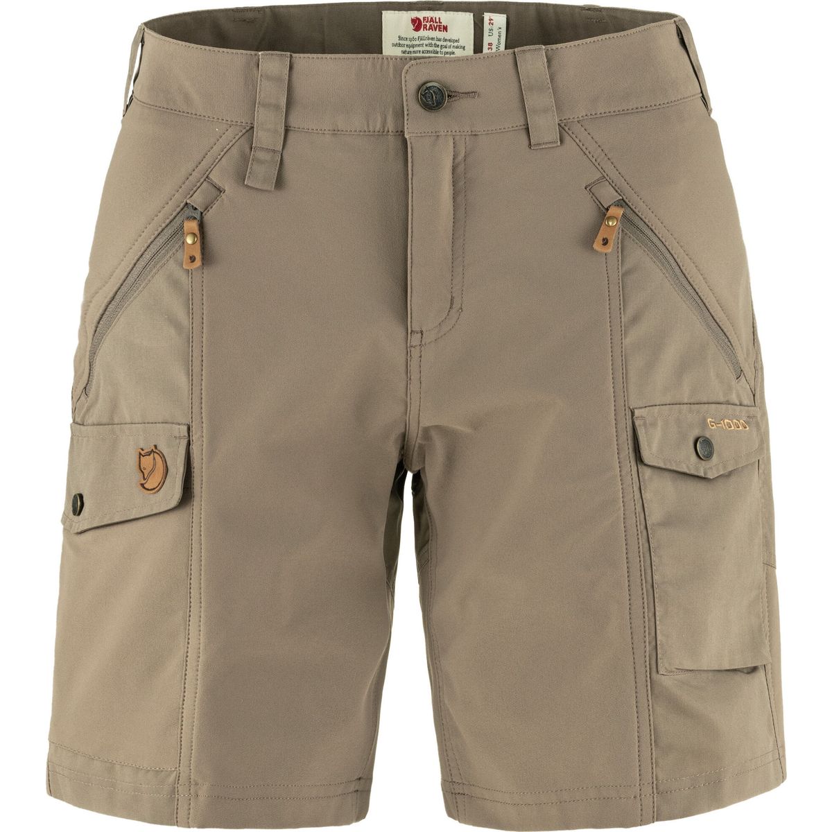 Fjällräven Nikka Shorts Curved W suede brown (244) 36 F89731-244-36