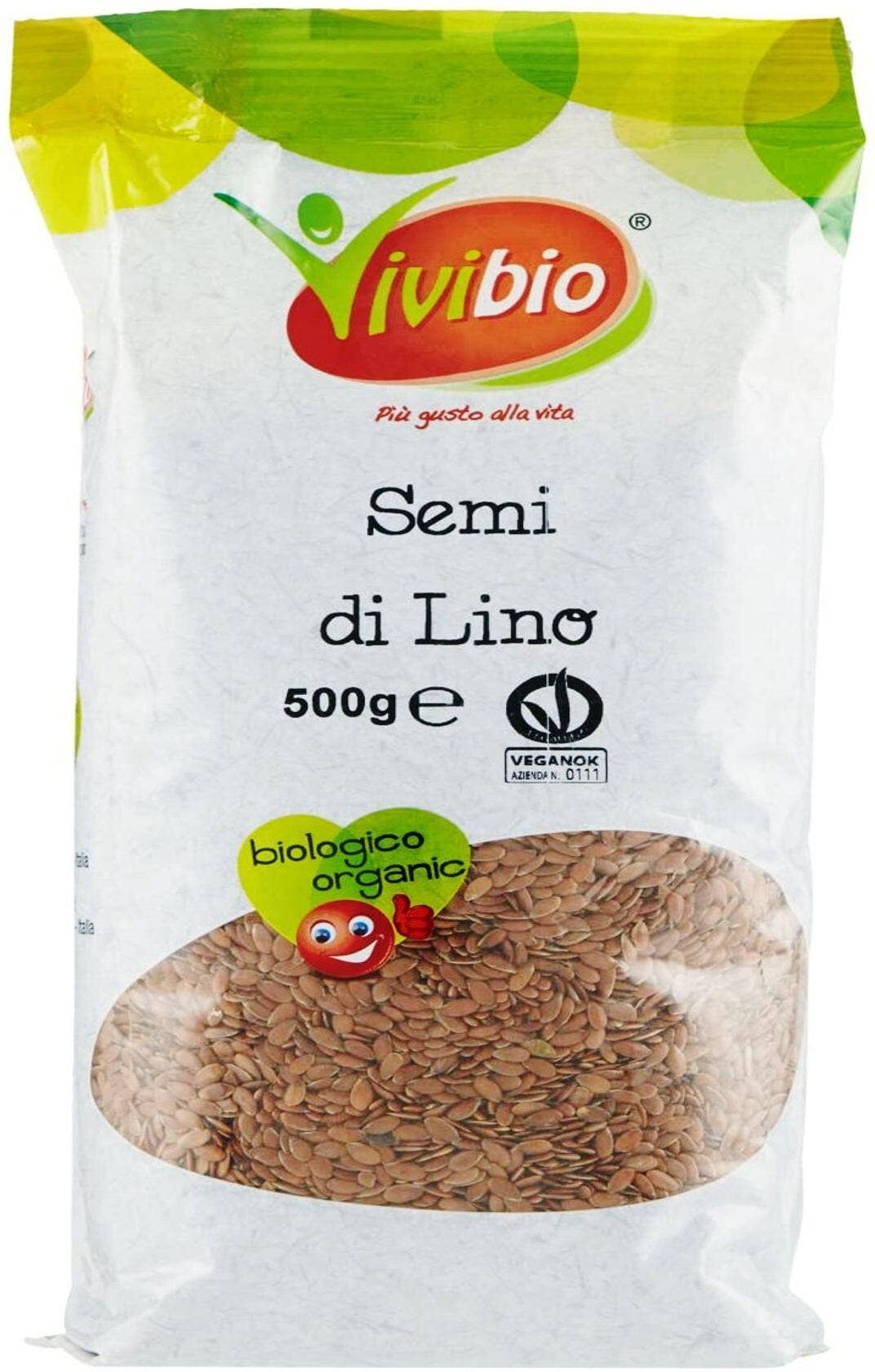 VIVIBIO Semi Di Lino 500 Grammi 