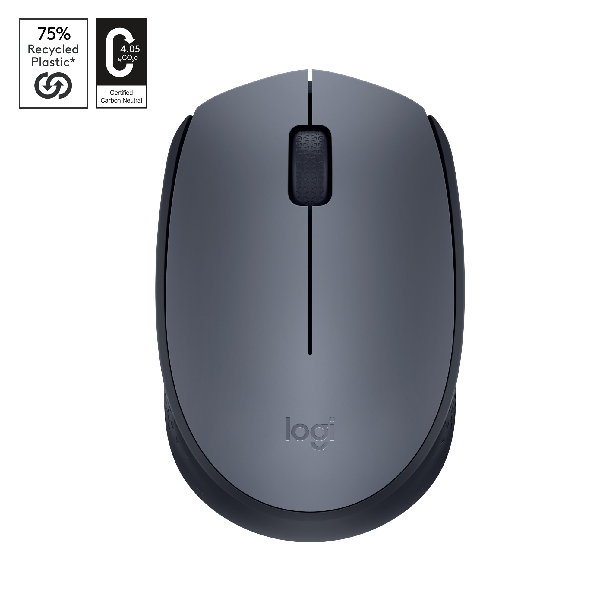 Logitech M170 Maus Grau kabellos (Funk) für Links- & Rechtshänder
