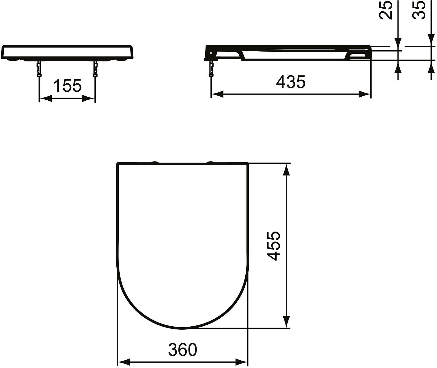 Ideal Standard WC-Sitz Round mit Softclosing