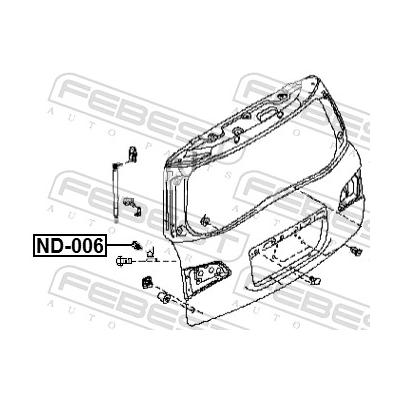 FEBEST Puffer, Motorhaube ND-006 für NISSAN HYUNDAI CHERY