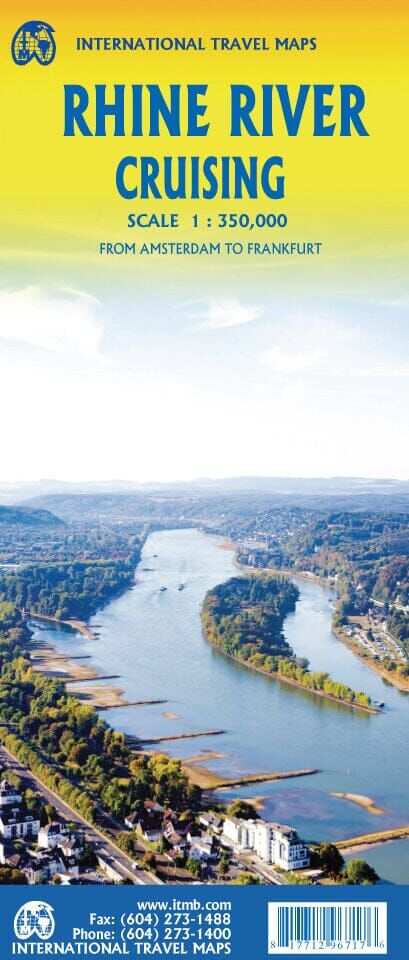 Carte de voyage - Croisières sur le Rhin, d'Amsterdam à Francfort   ITM