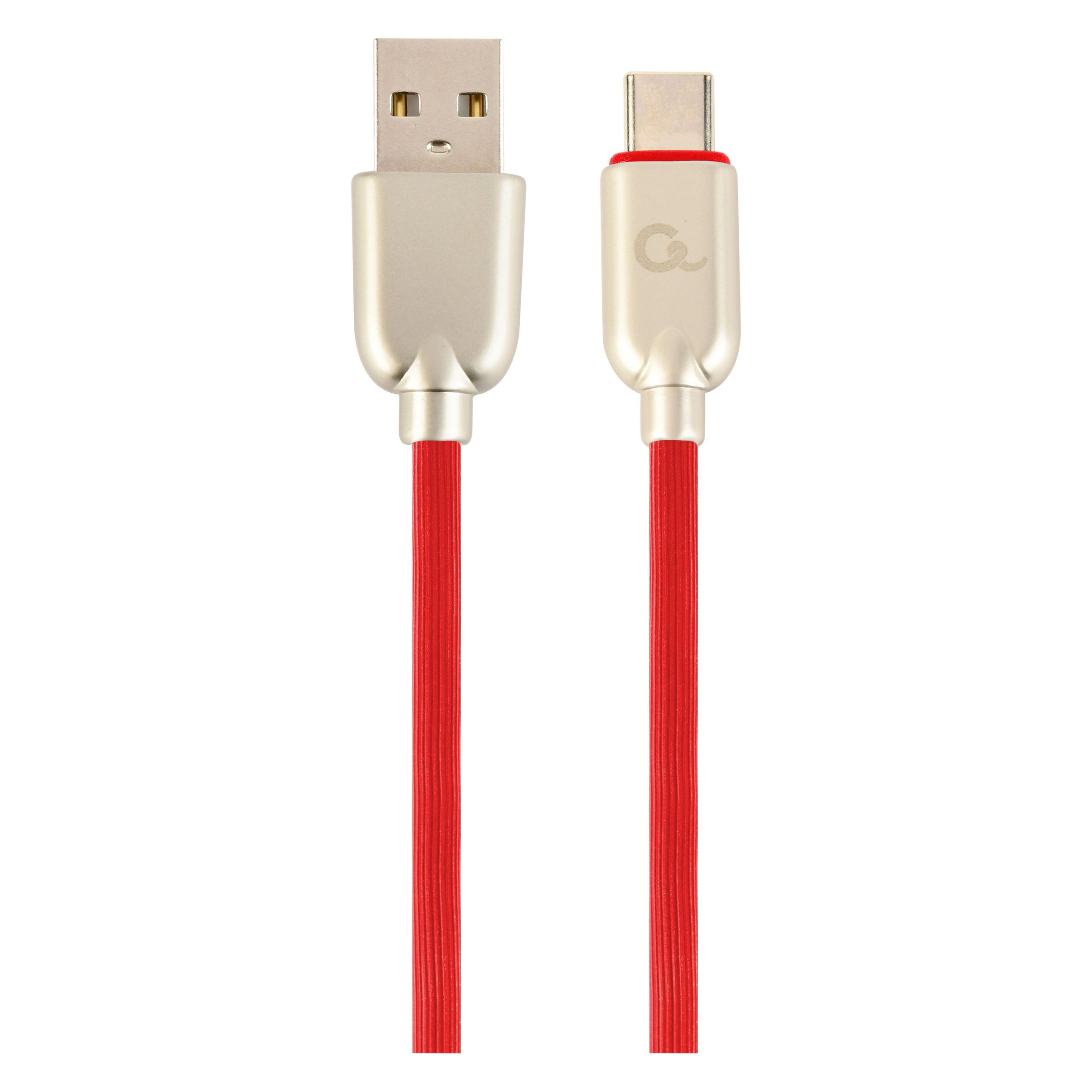 Gembird Cablexpert CC-USB2R-AMCM-2M-R USB Kabel USB 2.0 USB A USB C Rot (2 m, USB 2.0) (CC-USB2R-AMCM-2M-R)
