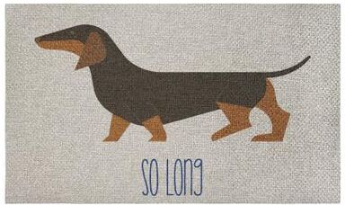 "Stupell So Long Dog Goodbye Outdoor Door Mat, design by Lil' Rue, 18""x30"""