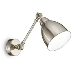 Ideal Lux Wandleuchte NEWTON AP1, E27, Nickel IDEA-016399