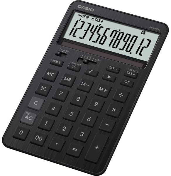 Casio Jw-200dq Bordregner, Sort