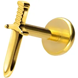 Titan Labret mit Push Fit SCHWERT