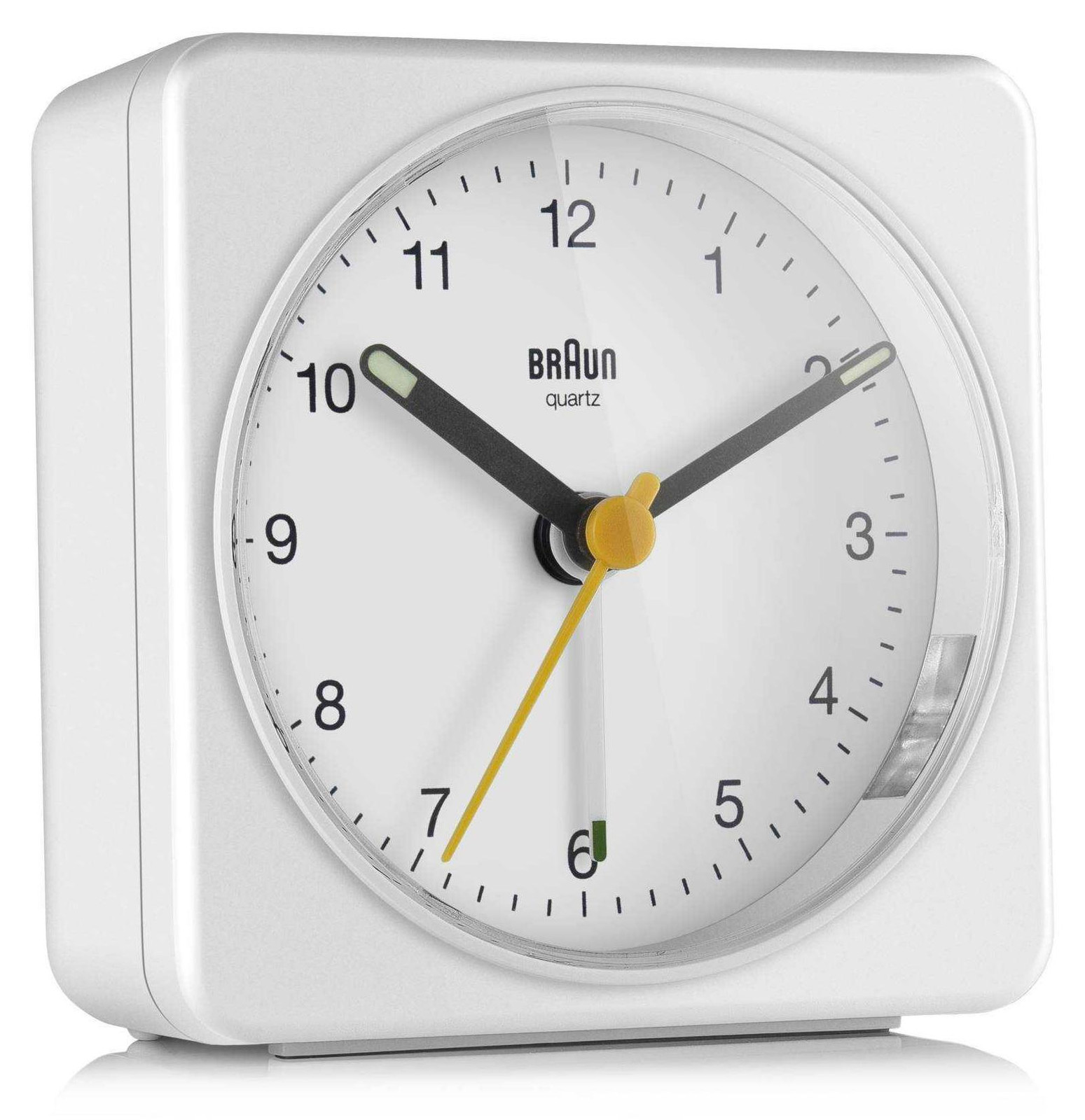 Braun BC 03 W quartzwekker, analoog, wit
