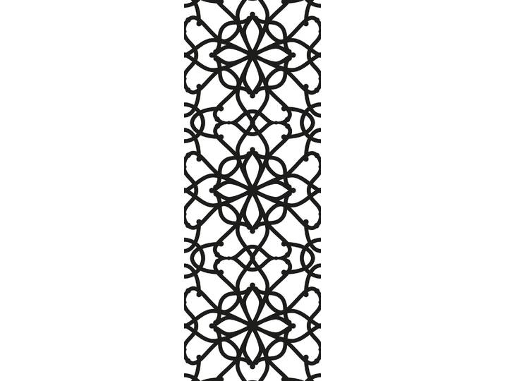 Vinyltapete QUEENCE Kendra , schwarz, B:0,9m L:2,5m, Vinyl, Tapeten, Vinyltapete, 90x250cm, selbstklebend, kinderleichte Anbringung,, Sticker