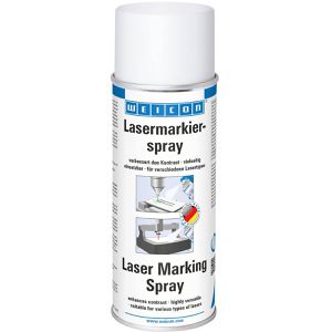 WEICON Markierungsspray 10105130, Lasermarkierspray, für verschiedene Lasertypen auf Metall, Glas & Keramik, 400 ml