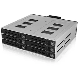 ICY BOX IB-2260SSK-12G, Backplane, 6x 2,5" HDD/SSDs, SATA/SAS Einbauschacht