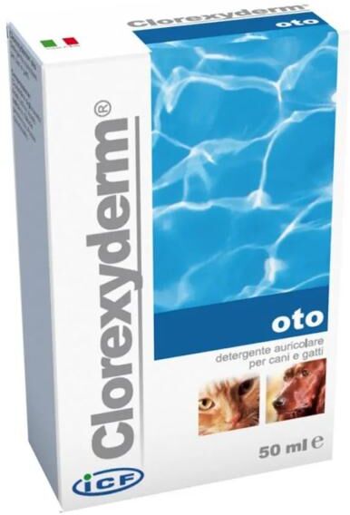I.C.F. Icf Clorexyderm Oto Detergente Auricolare Cani E Gatti 50 Ml