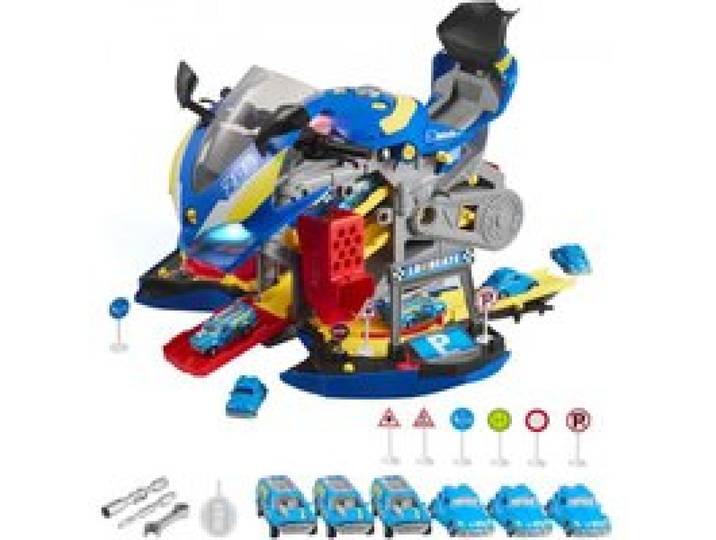 VEVOR Jouet Moteur Moto, 25 Pièces, Jouet Mécanicien Moto avec Pièces Amovibles, Lumières et Sons, Simulation de Conduite et de Course sur Piste, Atelier de Mécanique pour Enfants 3 Ans et Plus, Bleu
