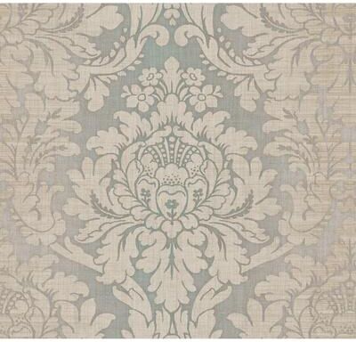 Seabrook Designs Cyrille Damask Unpasted Wallpaper