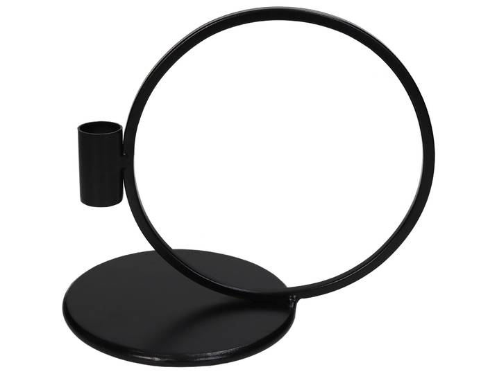 Kerzenständer Urban schwarz Metall H 22 cm - Kerzenständer