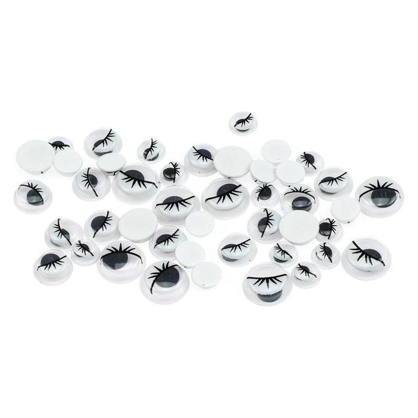 Brewis Bewegliche Augen mit Wimpern 44 Stk (Künstliche Wimpern) (47593413)