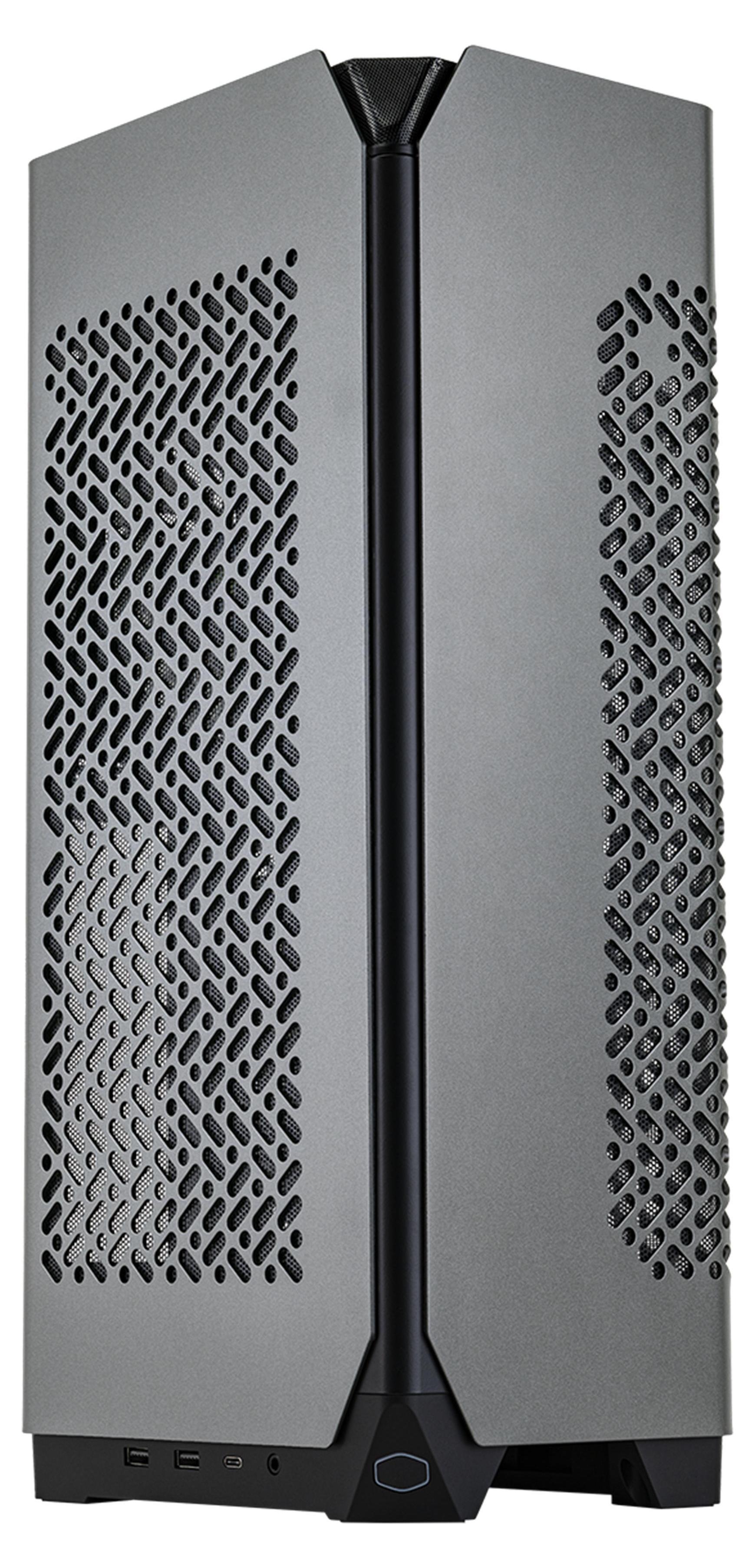 Cooler Master NCORE 100 MAX, Small Form Factor (SFF), PC, Grau, ITX, Aluminium, Kunststoff, Stahl, 4,8 cm