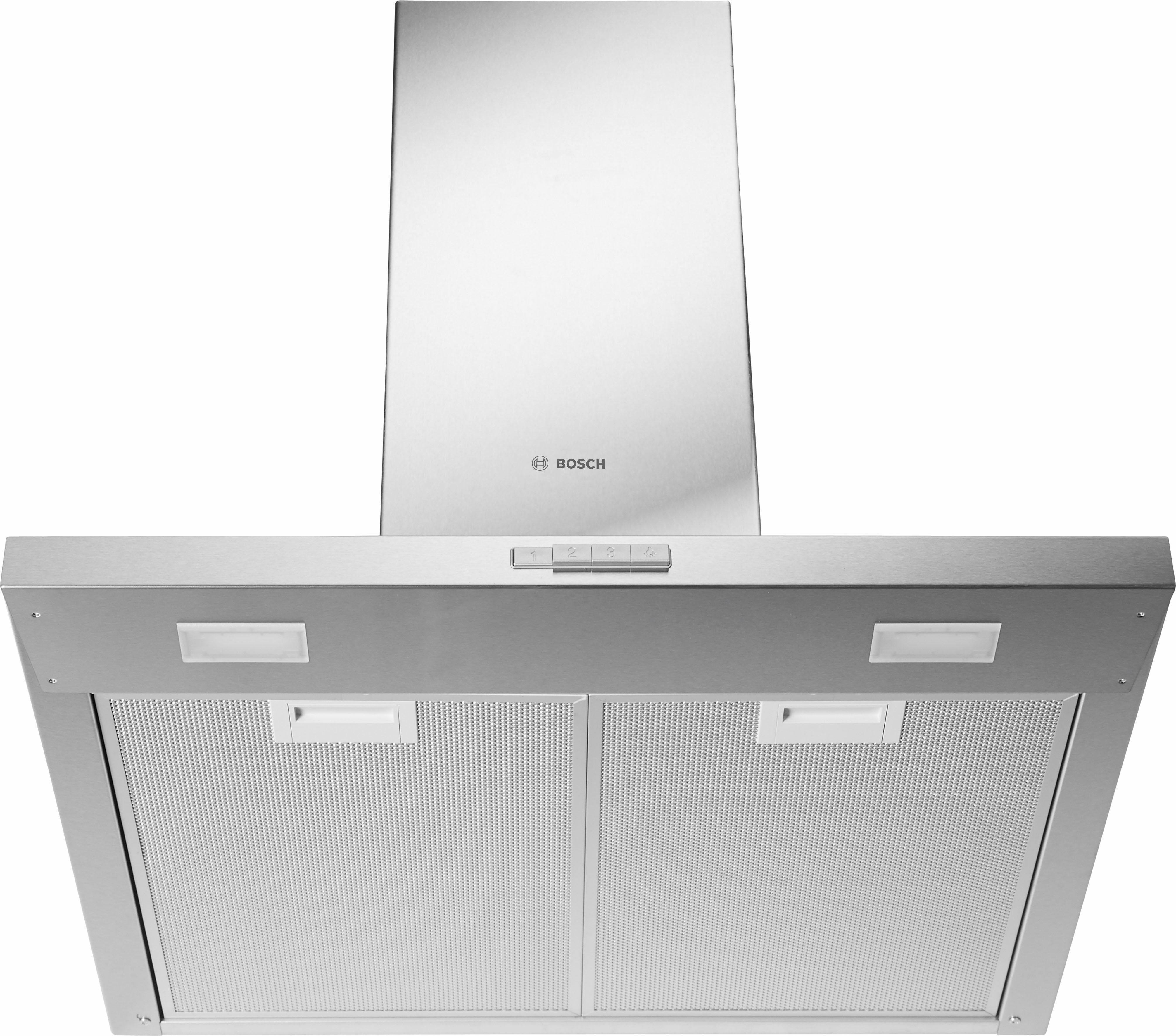 Bosch Wandhaube "DWP66BC50", Energieeffizienz: A, silber (edelstahlfarben), B:60cm H:97,5cm T:50cm, Dunstabzugshauben, Optimale & LED-Beleuchtung, Wandhaube