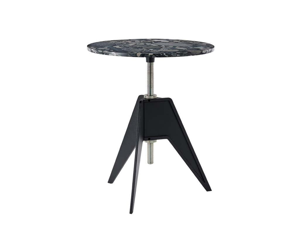 Tom Dixon Screw Cafe Beistelltisch (600, pebble) 600, pebble SCB03MT03PE