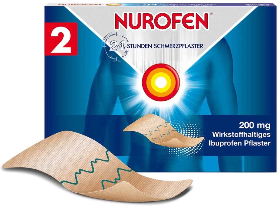 NUROFEN 24-Stunden Schmerzpflaster 200 mg Ibuprofen 2stk