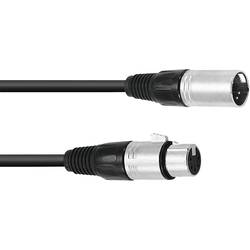 Omnitronic 30220761 XLR Verbindungskabel [1x XLR-Stecker 5 polig - 1x XLR-Buchse 5 polig] 0.50 m Schwarz