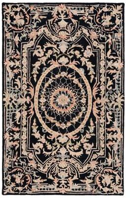 SAFAVIEH Handmade Aubusson Veena Traditional Oriental Medallion Wool Rug