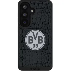Nivocase Handyhülle für Samsung Galaxy S26 Hülle NIVOpure Case Schwarz BVB Borussia Dortmund Trikot (Samsung Galaxy S26), Smartphone Hülle, Schwarz