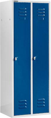 Schäfer Shop Select Kleiderspind, mit 2 Abteilen, Drehverschluss, lichtgrau/enzianblau