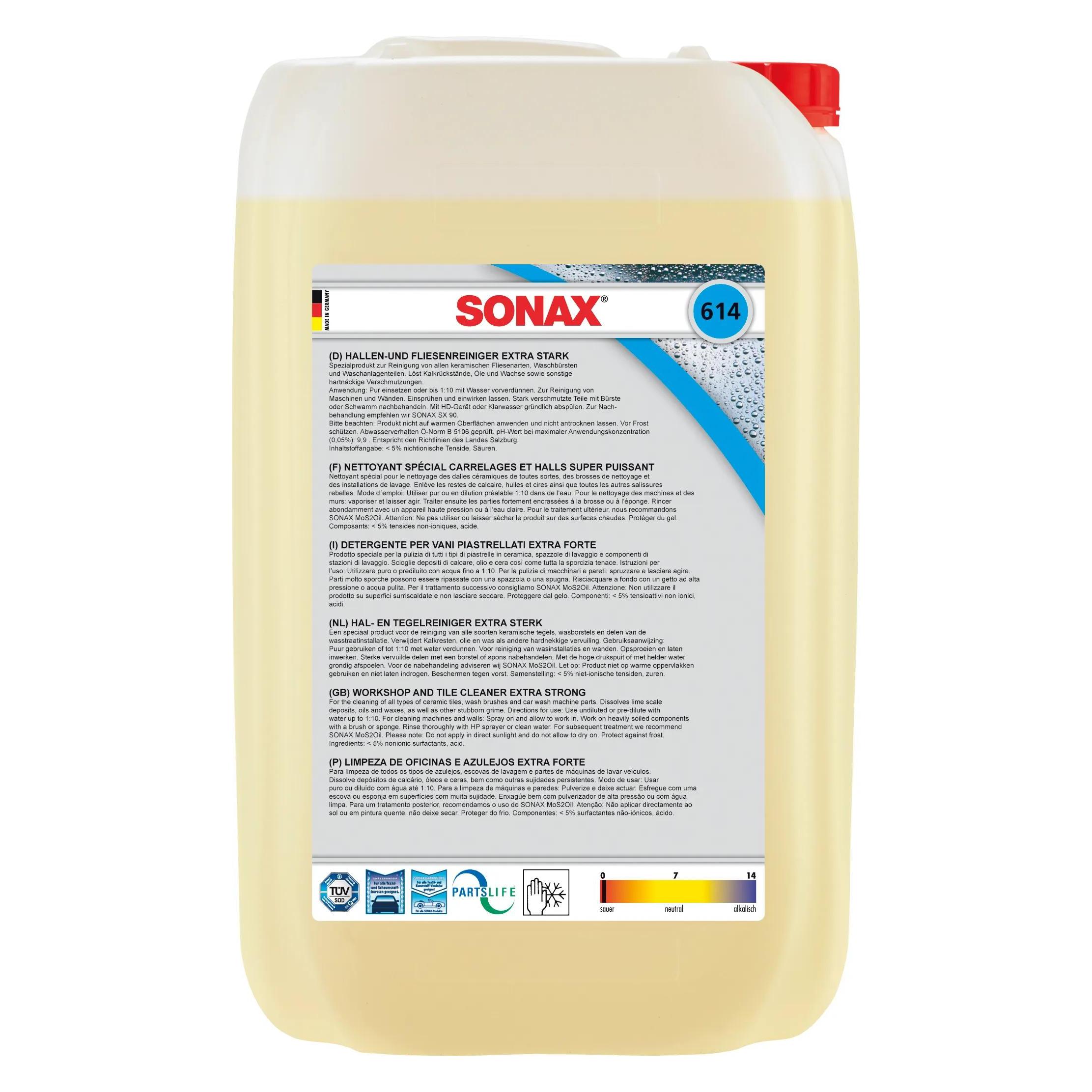 Sonax Industriereiniger Hallen-FliesenReiniger sauer, gelblich, 25 l Kanister (06147050)