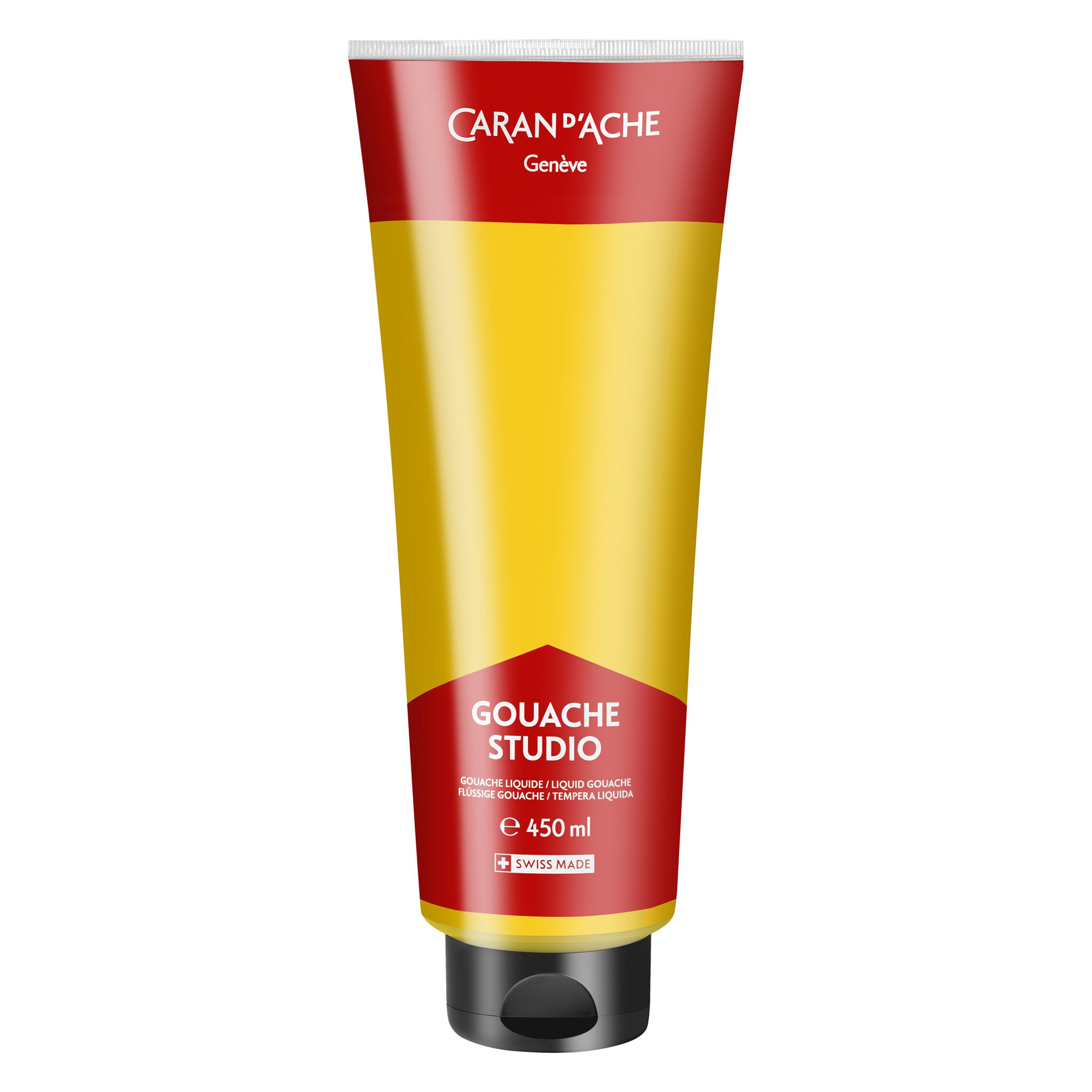 Caran d'Ache Gouache Studio Tube 450ml Gelb Primärfarbe 240 (450 ml) (2343.240)