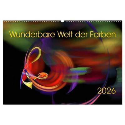Wunderbare Welt der Farben 2026 (Wandkalender 2026 DIN A2 quer), CALVENDO Monatskalender
